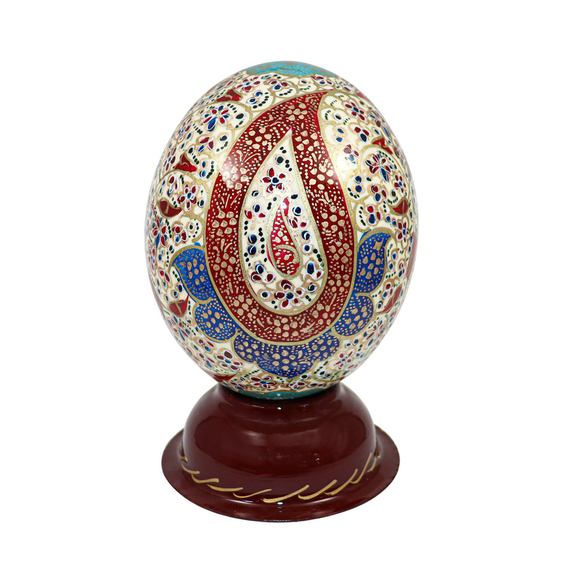 تخم شترمرغ تزیینی طرح بسم الله الرحمن الرحیم کد 1411 تخم شترمرغ تزیینی طرح بسم الله الرحمن الرحیم کد 1411