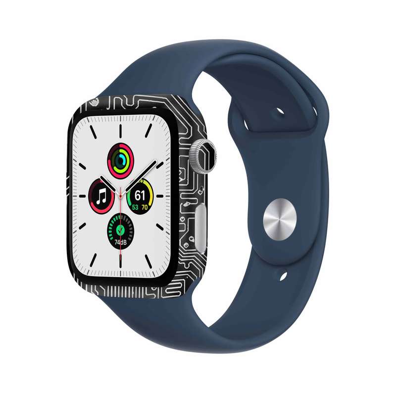 برچسب ماهوت طرح Black_Printed_Circuit_Board مناسب برای اپل واچ Watch Se 44mm