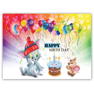 بنر تولد طرح موش و گربه کد 206-200.150