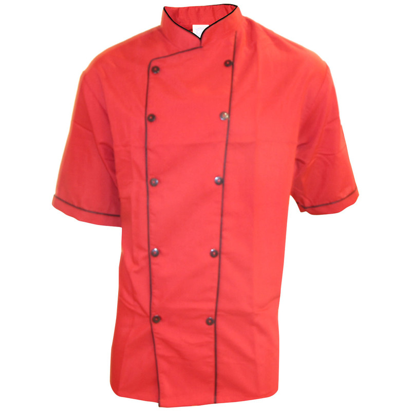 لباس کار مدل آشپزی IGD رنگ قرمز