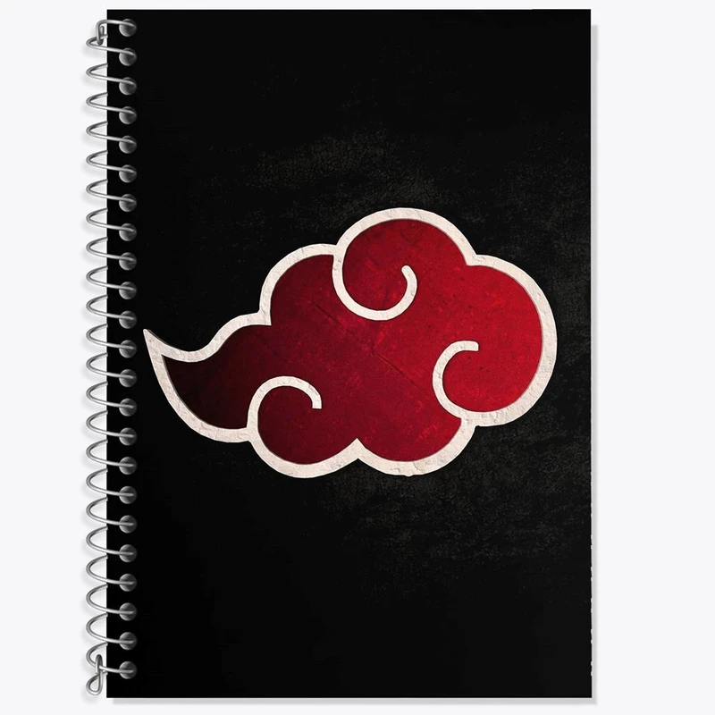 دفتر زبان 50 برگ خندالو مدل سه خط طرح آکاتسوکی انیمه ناروتو Naruto کد 11277