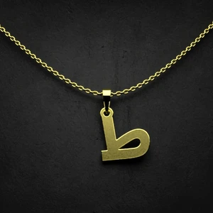 گردنبند طلا 18 عیار زنانه مدوپد مدل حرف ط کد I3-1-1447