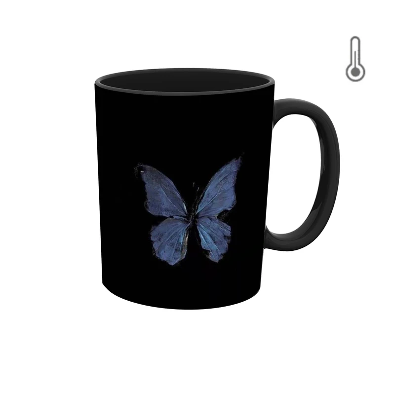  ماگ حرارتی طرح پروانه 