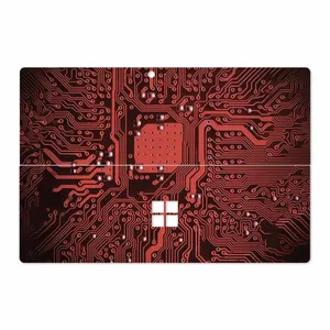 MAHOOT Red Printed Circuit Board Cover Sticker for Microsoft Surface Pro 4 2015