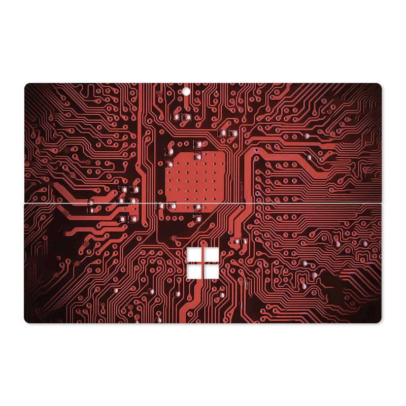 برچسب پوششی ماهوت مدل Red Printed Circuit Board مناسب برای تبلت مایکروسافت Surface Pro 4 2015