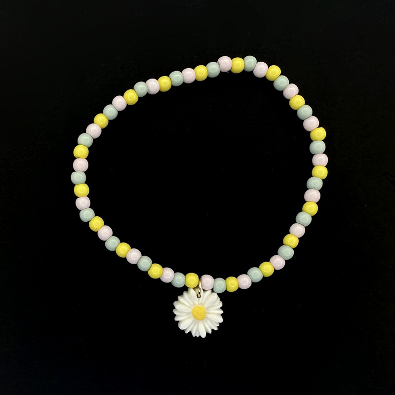 دستبند دخترانه مدل گل آویز