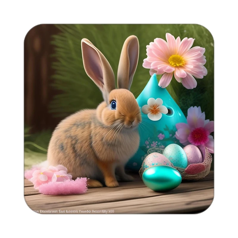 زیر لیوانی کاکتی طرح گل مدل mp16614