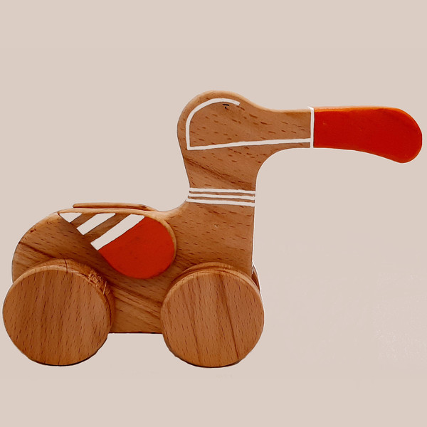 اسباب بازی چوبی مدل اردک