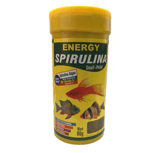 غذا ماهی انرژی مدل spirulina small-pellet وزن 80 گرم
