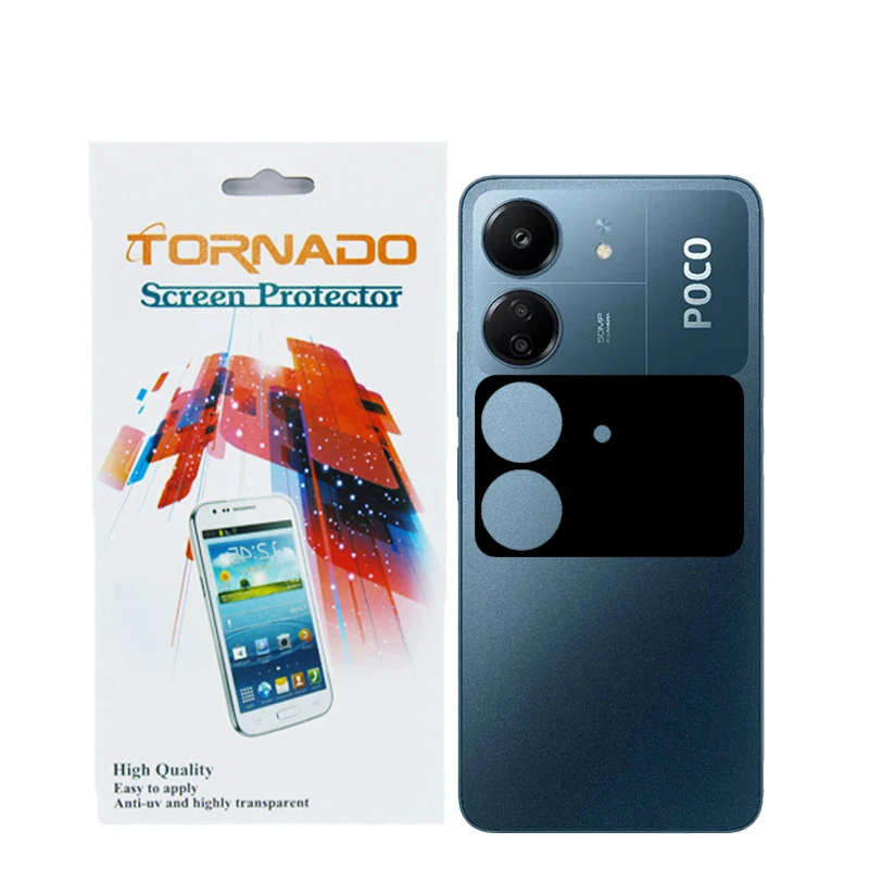 محافظ لنز دوربین مدل تورنادو مناسب برای گوشی موبایل شیائومی Poco C65 بسته 40 عددی