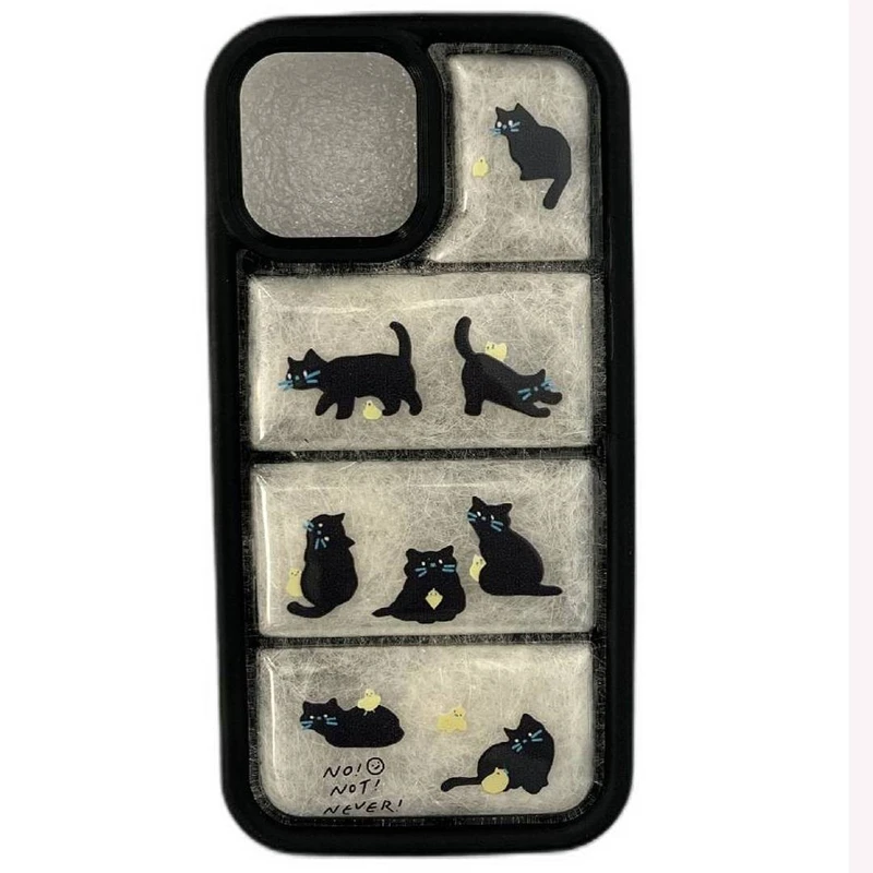 کاور اسمارت مدل گربه کد 111 مناسب برای گوشی موبایل اپل iphone 13 pro max
