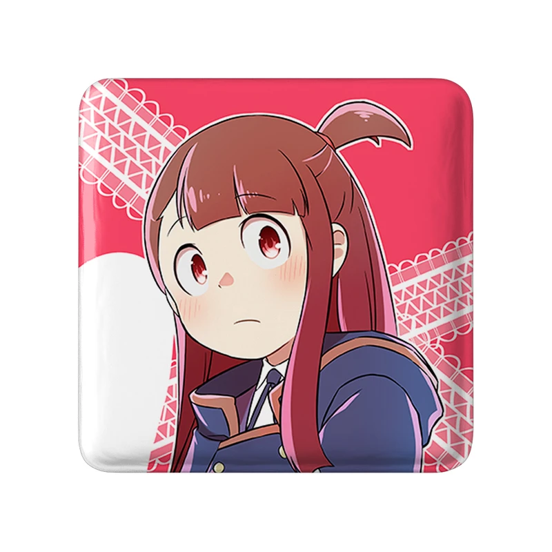 مگنت خندالو طرح اکو انیمه جادوگران کوچک Little Witch Academia  مدل مربعی کد 22841