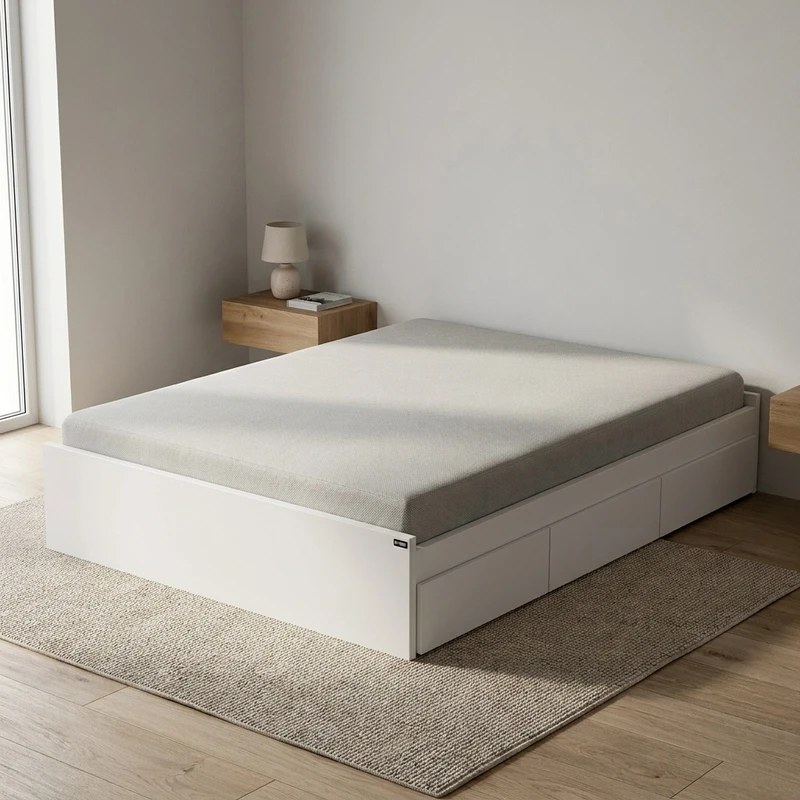تخت خواب دونفره اسمردیس مدل R115-MDF+ سایز 200x160 سانتی متر
