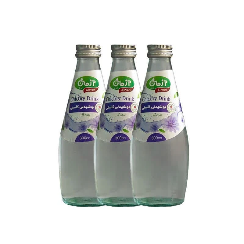 نوشیدنی کاسنی آژمان یزد - 300 میلی لیتر  مجموعه 3 عددی