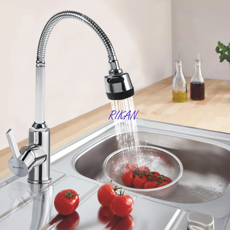 عکس شماره 5 : علم شیر ظرفشویی ریکان مدل فنری استیل سوبان