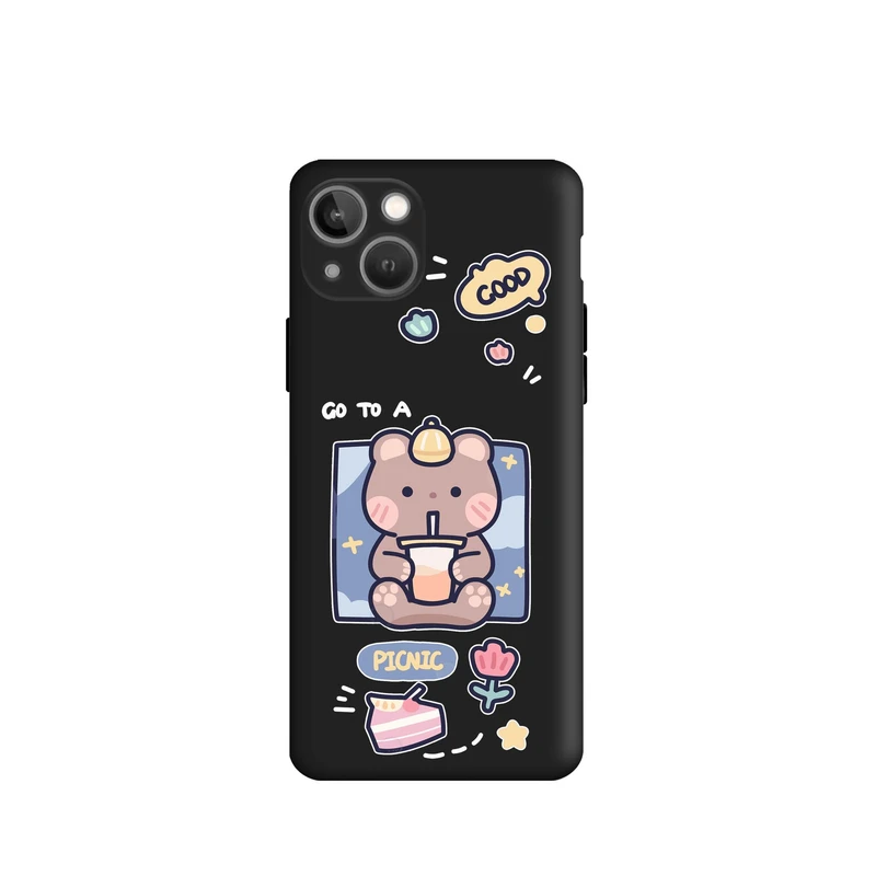 کاور قاب گارد طرح خرس شکمو کد m6810 مناسب برای گوشی موبایل اپل iphone 13 mini