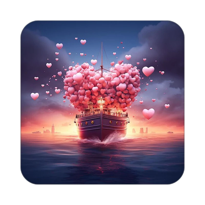 زیر لیوانی کاکتی مدل عاشقانه کد mp12154