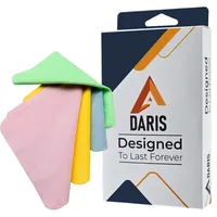 دستمال تمیز کننده صفحه نمایش موبایل و تبلت داریس مدل DS-Microfiber Cleaning بسته 4 عددی