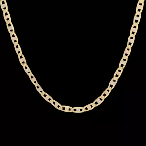 زنجیر طلا 18 عیار زنانه طلای مستجابی مدل کاملیا کد 045