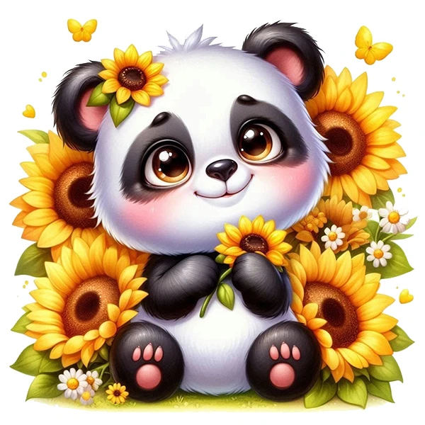 استیکر پارچه و لباس پاد آفرین طرح پاندا کد 2518