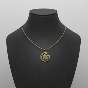 گردنبند طلا 18 عیار زنانه مدوپد مدل هندسی کد S2-1-1231