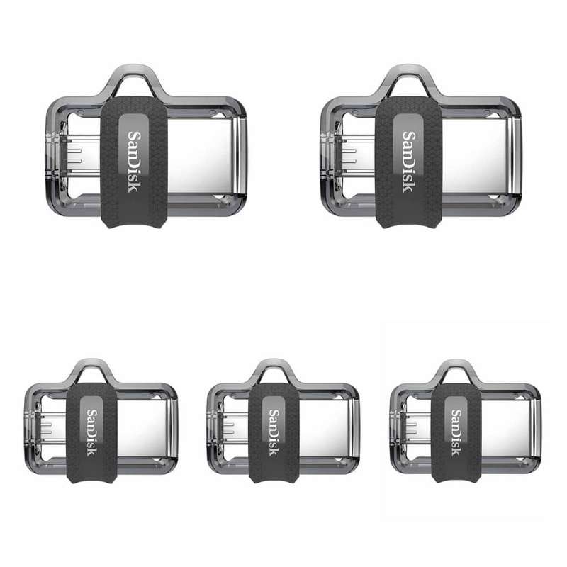 فلش مموری سن دیسک مدل M3 ظرفیت 32 گیگابایت بسته 5 عددی