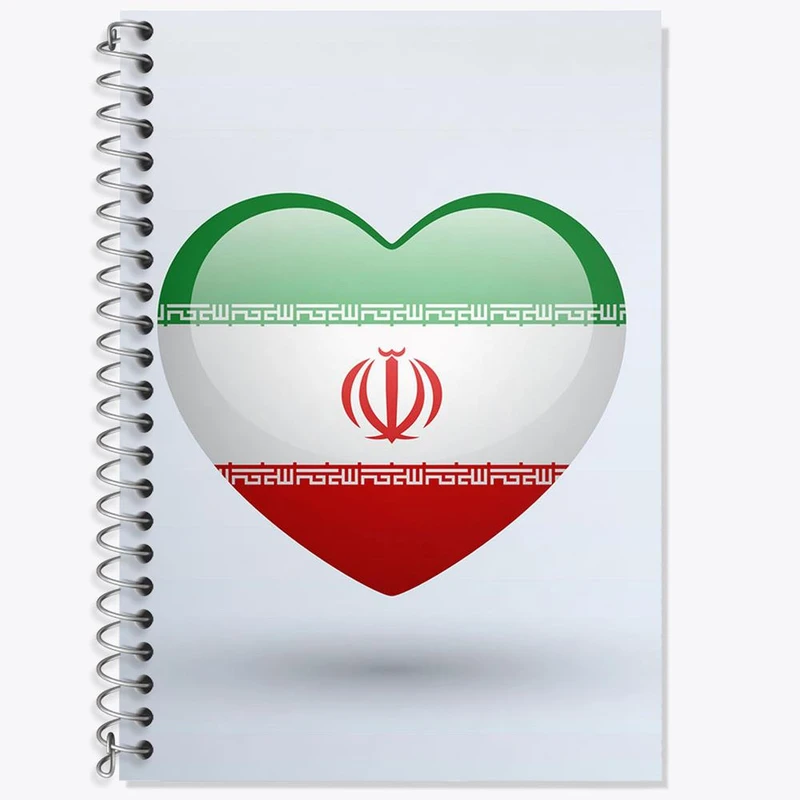 دفتر لغت 50 برگ خندالو مدل پرچم ایران کد 20507