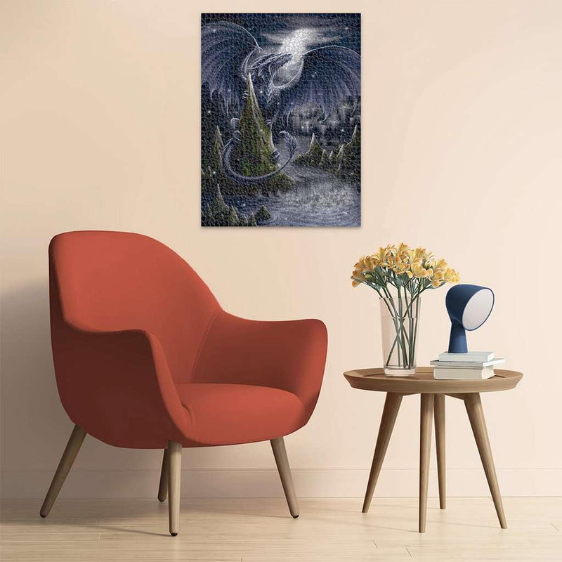 پازل 1500 تکه راونزبرگر مدل The Black Blue Dragon کد 12000731