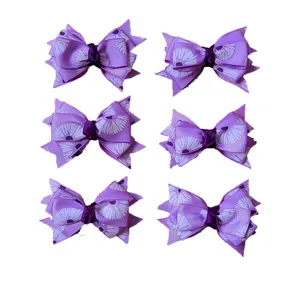 گیره مو دخترانه طرح پاپیون بسته شش عددی