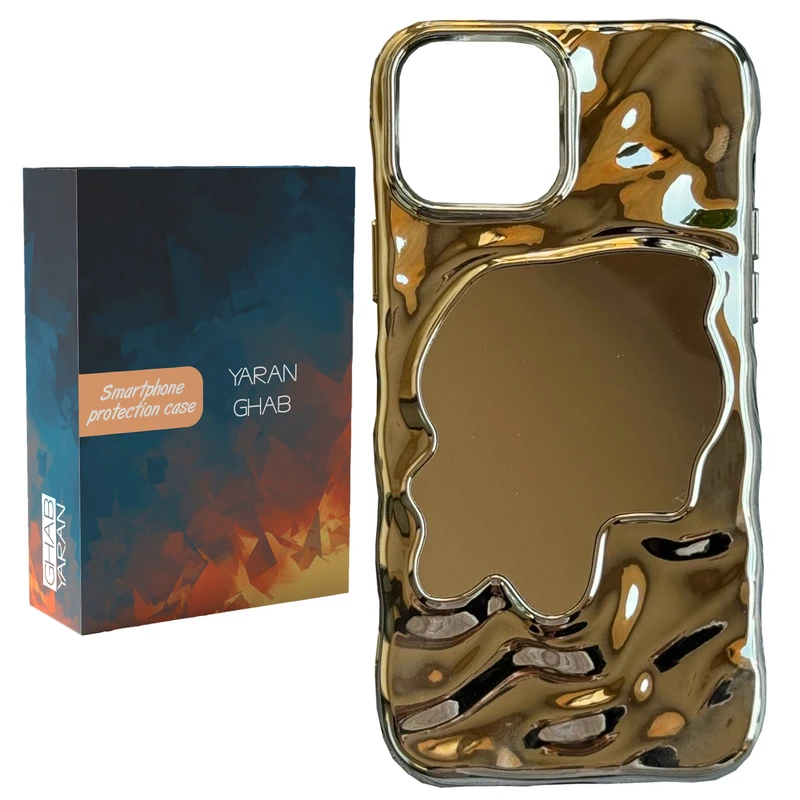 کاور یاران قاب مدل موج آینه ای مناسب برای گوشی موبایل اپل iPhone 13