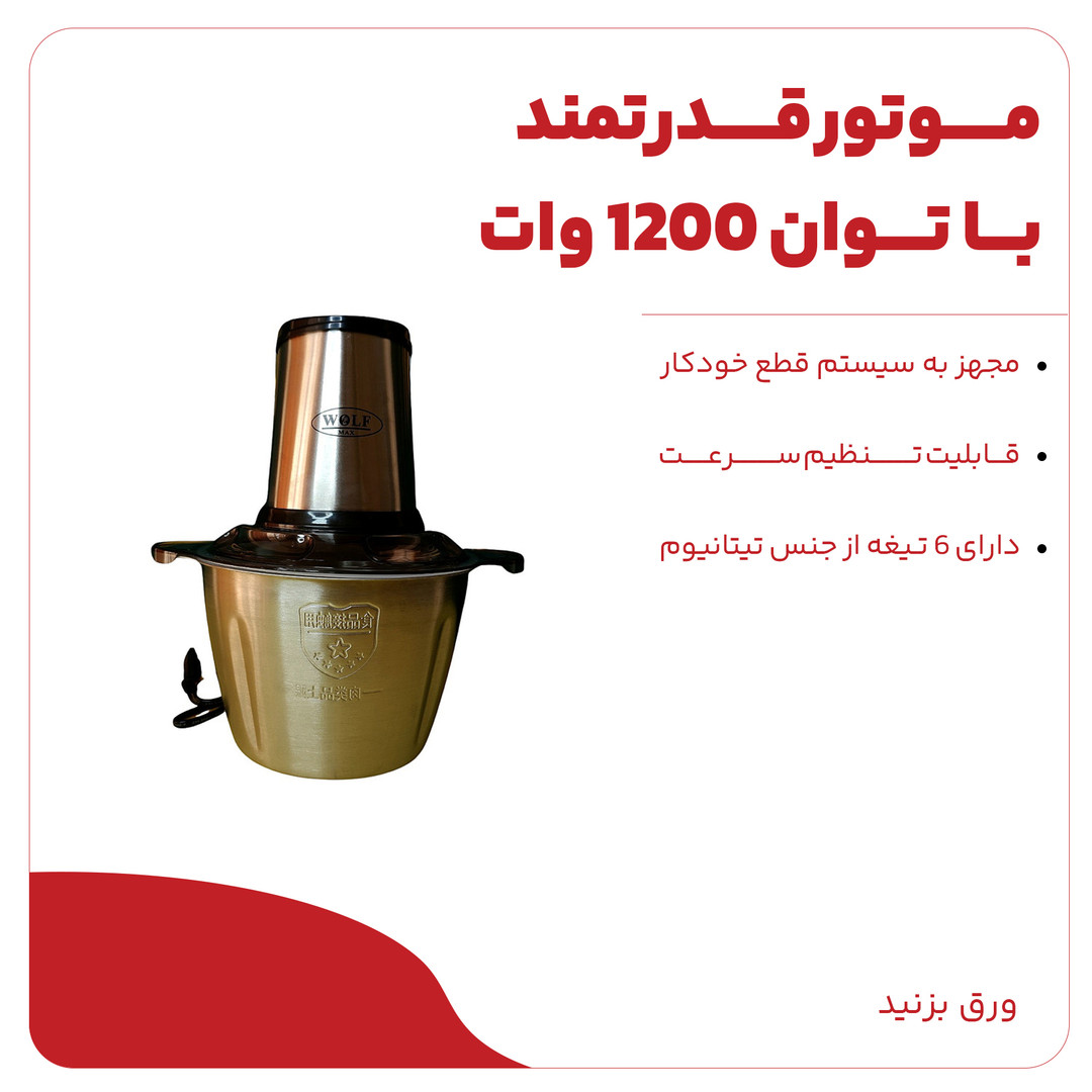 خردکن مدل Wolf 1364