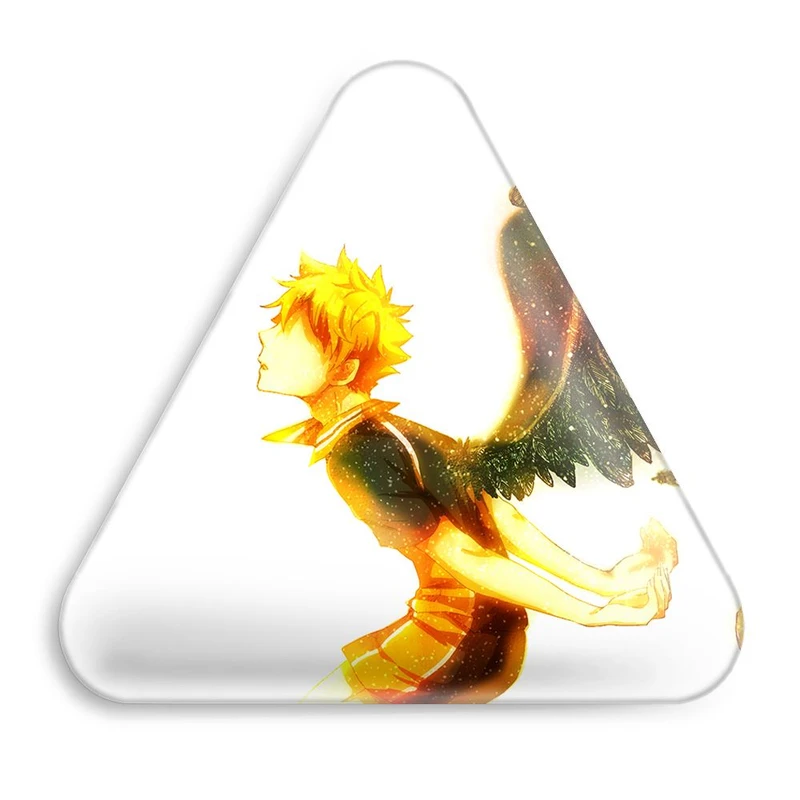 پیکسل خندالو طرح هیناتا شویو انیمه هایکیو Haikyu مدل مثلثی کد 17747