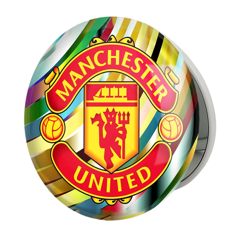 آینه جیبی خندالو طرح باشگاه منچستر یونایتد مدل تاشو کد 26513 