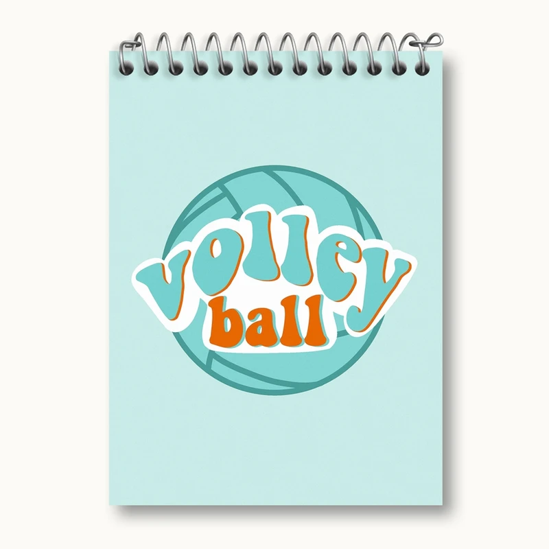 دفتر یادداشت 50 برگ خندالو مدل والیبال Volleyball کد 26423