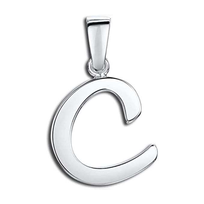 آویز گردنبند نقره مدل حرف C آویز گردنبند نقره مدل حرف C