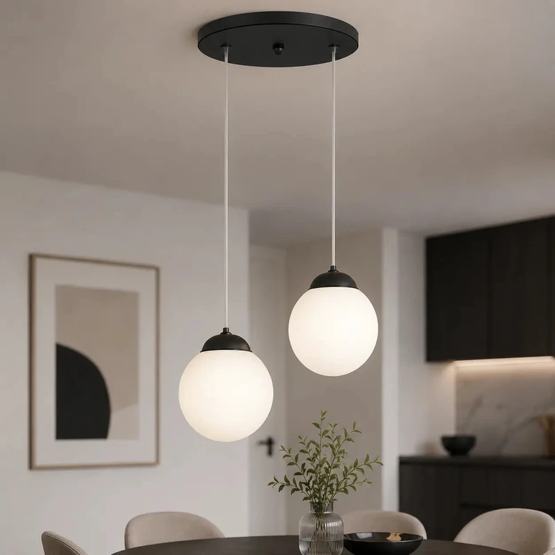 لوستر دو شعله چشمه نور کد R1204/2