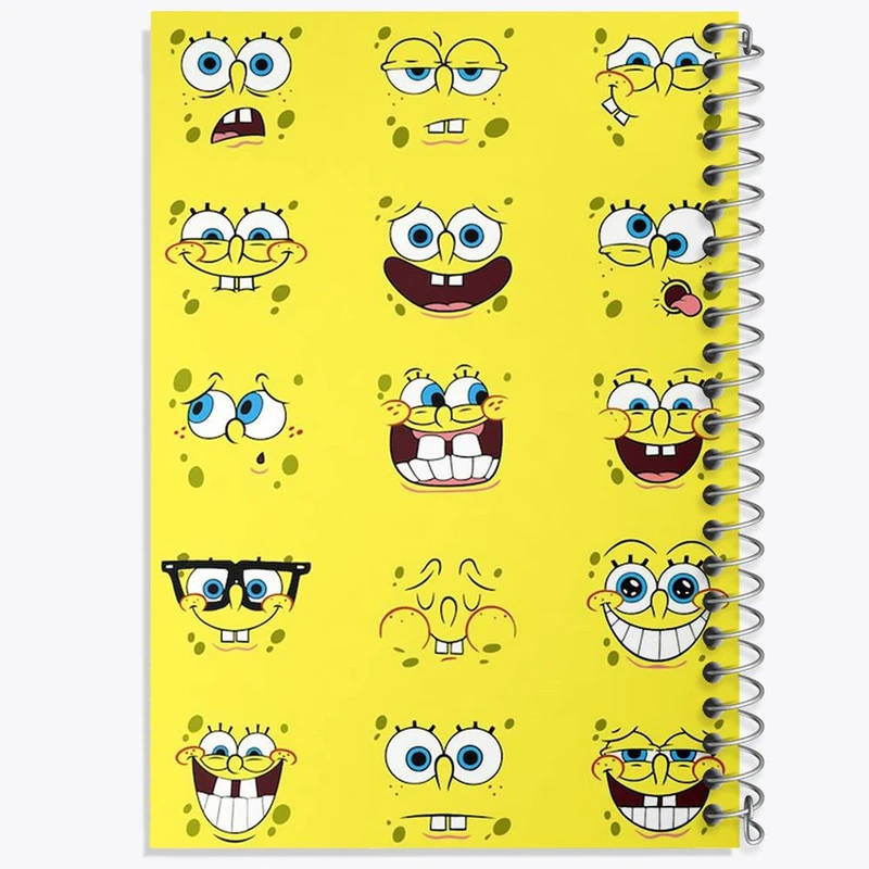 دفتر ژورنال نویسی 50 برگ خندالو مدل نقطه ای طرح باب اسفنجی کد 1328