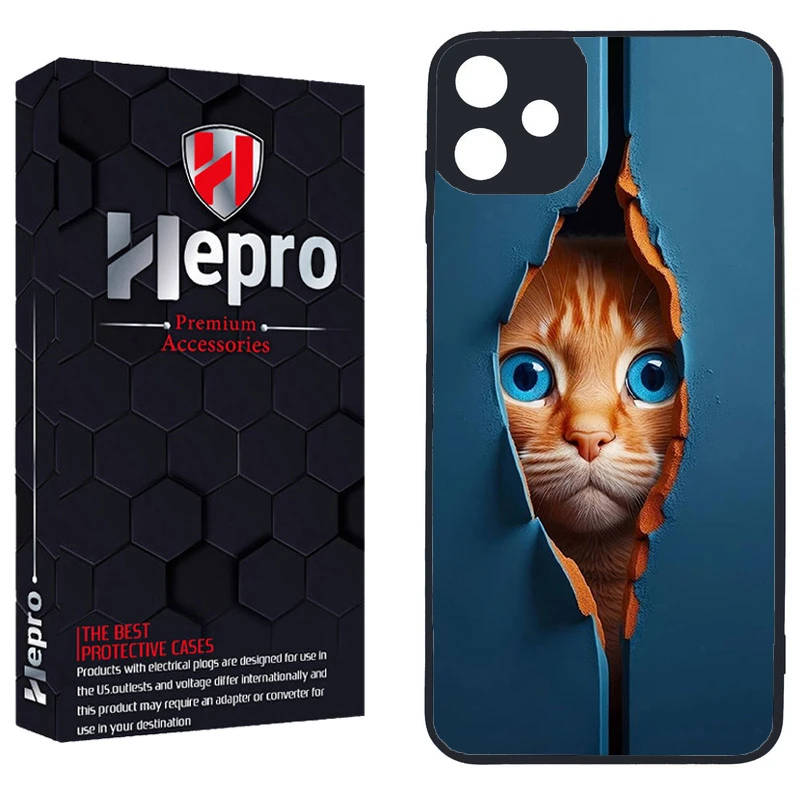 کاور هپرو طرح گربه کد TPU-355 مناسب برای گوشی موبایل سامسونگ Galaxy A05