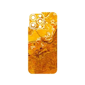 MAHOOT Gold Marble Cover Sticker for Apple iPhone 15 Pro Max