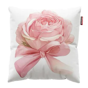 کوسن پاد آفرین مدل گل رز طرح پاپیون کد 01 سایز 30*30 سانتی متر