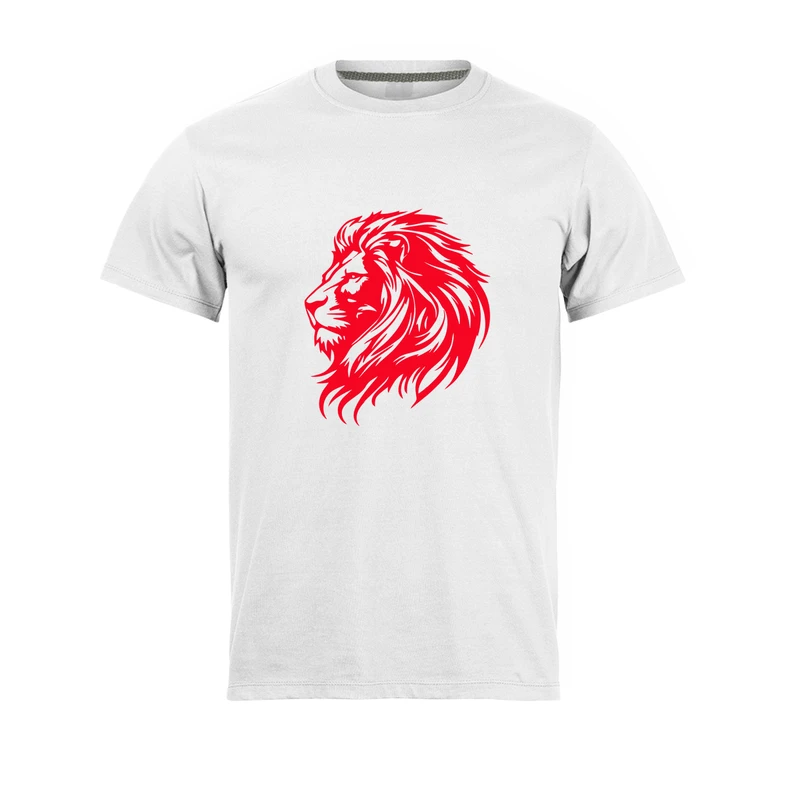 تی شرت آستین کوتاه مردانه مدل lion کد 0701