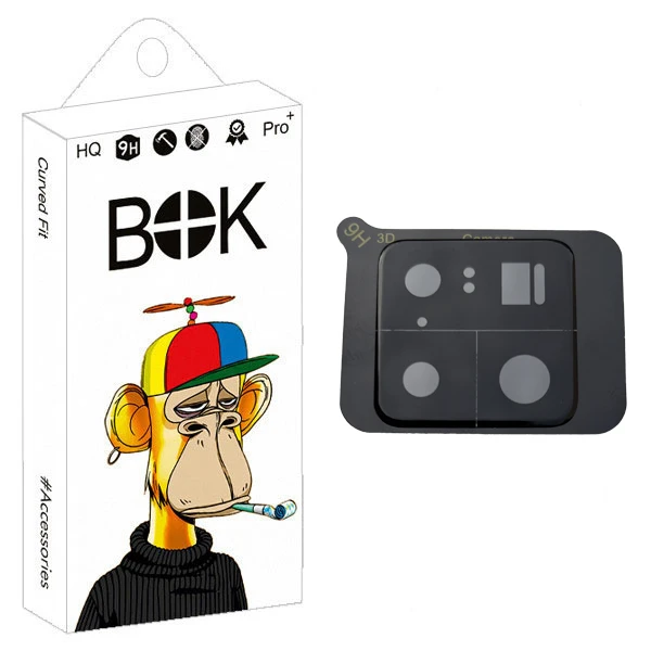 محافظ لنز دوربین بوک مدل 3D مناسب برای گوشی موبایل شیائومی Mi 13Pro