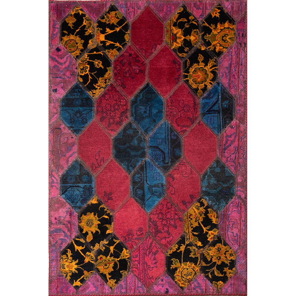 کلاژ فرش دستبافت یک و نیم متری کد FT75