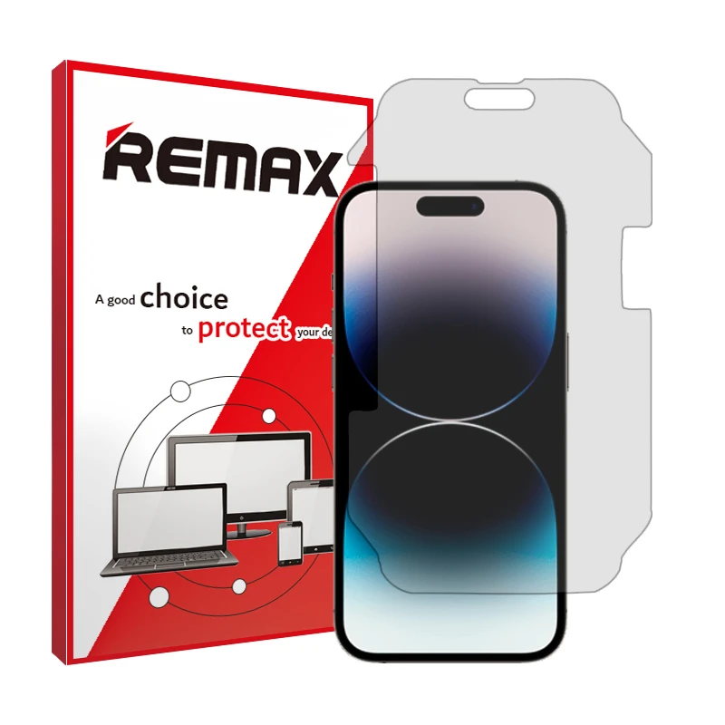 محافظ صفحه نمایش شفاف ریمکس مدل HyGEL مناسب برای گوشی موبایل اپل iPhone 14 Pro Max