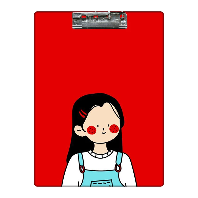 تخته شاسی طرح دختر لپ قرمزی N کد  9282599 سایز A4