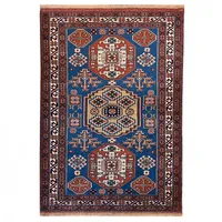 فرش دستباف 2.5 متری مدل خراسان زمینه آبی