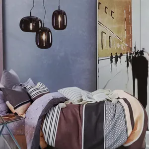 سرویس ملحفه آکسفورد مدل کشدار دونفره 4 تکه