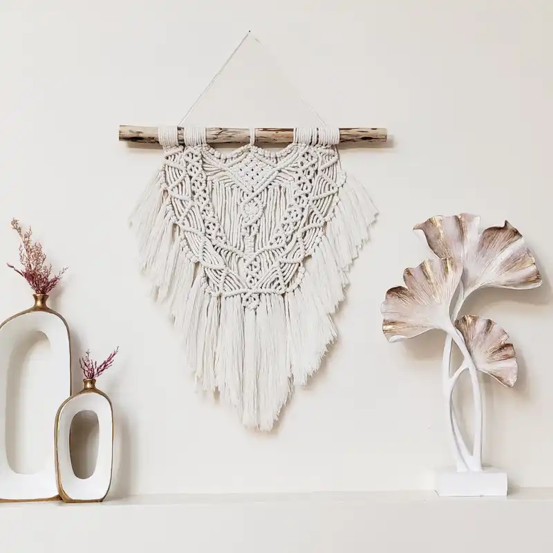 آویز بافتنی مدل مکرومه  MacHang524