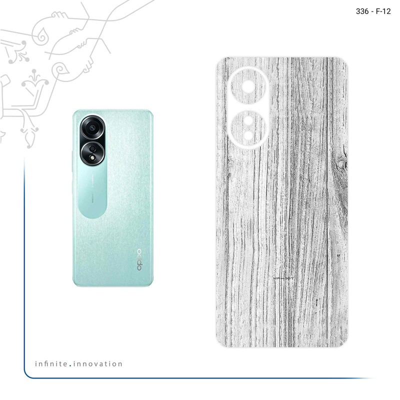 برچسب پوششی ماهوت مدل White_Wood مناسب برای گوشی موبایل اپو A58 4G