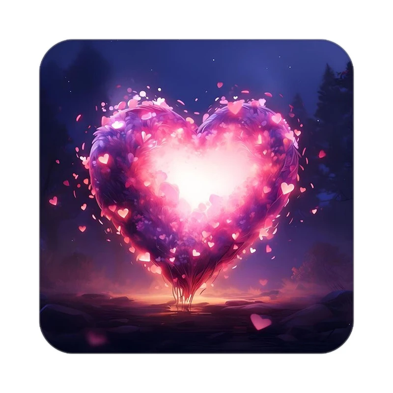 زیر لیوانی کاکتی مدل عاشقانه کد mp10986